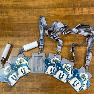 6 Disney Mickey Mouse Cruise Lanyards